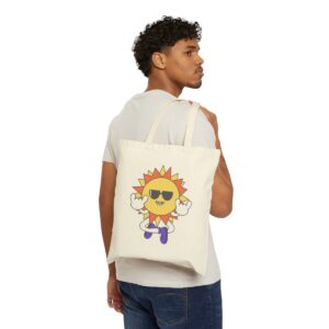 Cool Sun Cotton Canvas Tote Bag