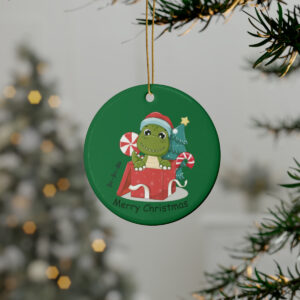 Dino Christmas Ceramic Ornaments (1pcs, 5pcs, 10pcs, 20pcs)