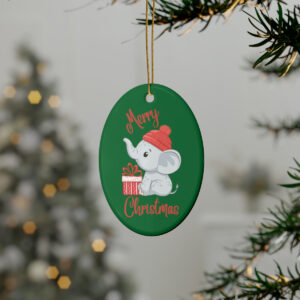 Christmas Elephant Ceramic Ornaments (1pcs, 5pcs, 10pcs, 20pcs)