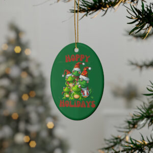 Hoppy Christmas Ceramic Ornaments (1pcs, 5pcs, 10pcs, 20pcs)