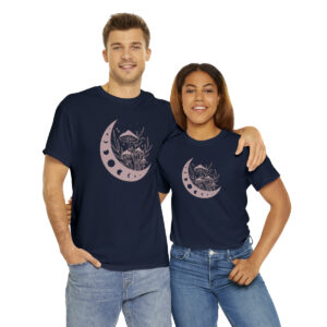 Mushrooms on the Moon Unisex Heavy Cotton Tee