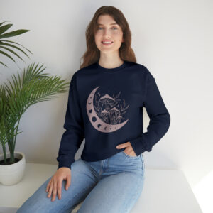 Mushrooms on the Moon Unisex Heavy Blend™ Crewneck Sweatshirt