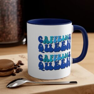 Caffeine Queen Accent Coffee Mug, 11oz