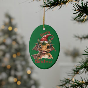 Merry Christmas Dragon Ceramic Ornaments (1pcs, 5pcs, 10pcs, 20pcs)