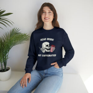 Dead Inside but Caffeinated Unisex Heavy Blend™ Crewneck Sweatshirt