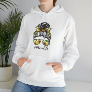 Mom Life Sunflower Unisex Heavy Blend™ Hooded Sweatshirt