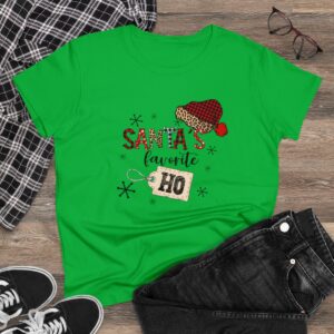 Santa's Favorite Ho Women's Midweight Cotton Tee