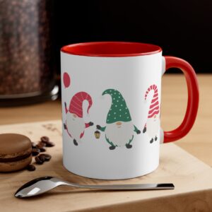Christmas Gnomes Accent Coffee Mug, 11oz