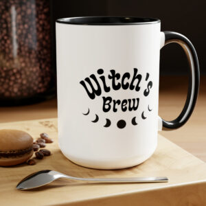 Witch's Brew Two-Tone Coffee Mugs, 15oz