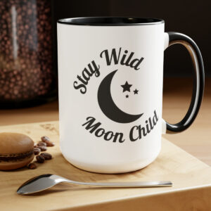 Stay Wild Moon Child Two-Tone Coffee Mugs, 15oz