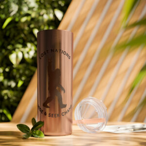 Lost Nations Skinny Tapered Tumbler with Straw, 20oz