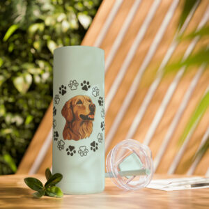 Golden Retriever Skinny Matte Tumbler, 20oz