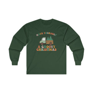 Groovy Christmas Ultra Cotton Long Sleeve Tee