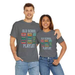 Old School Playlist Unisex Heavy Cotton Tee