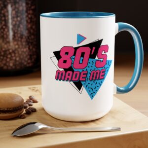 80's Made Me Two-Tone Coffee Mugs, 15oz